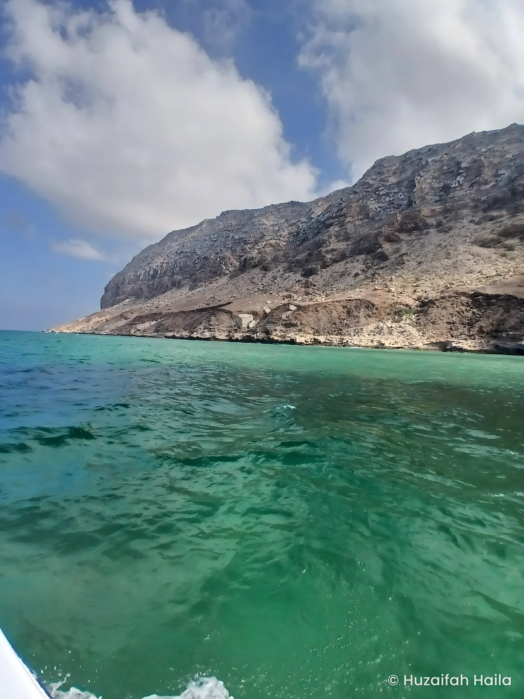 Sea cliffs from boat, the Red Sea